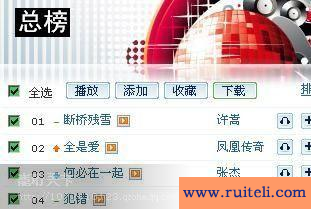 网络歌曲排行榜